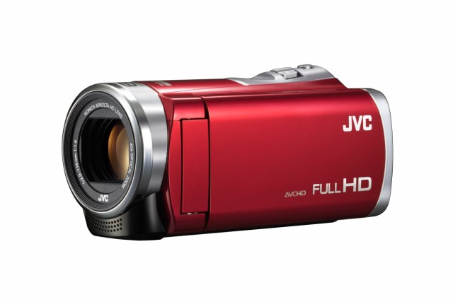 【中古】 JVCKENWOOD JVC ビデオカメラ Everio 60倍ダイナミックズーム レッド GZ-E109-R