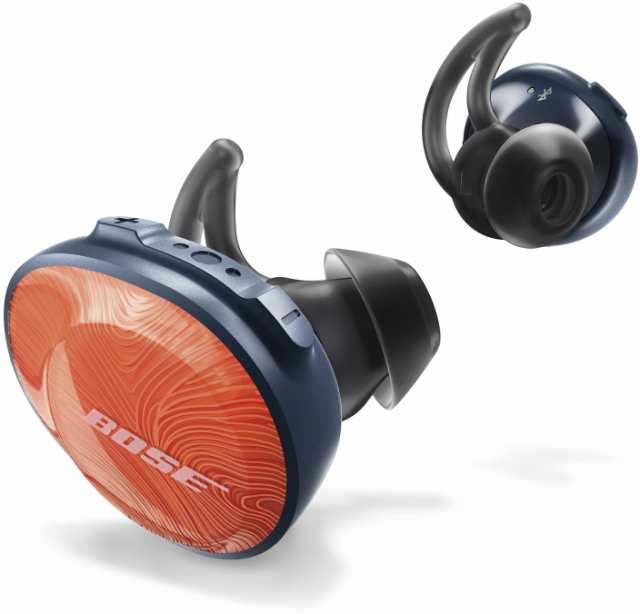 【中古】 ブライトオレンジ/ミッドナイトブルー_イヤホンのみ Bose SoundSport Free wireless headphones 完全ワイヤレスイヤホン ブライ