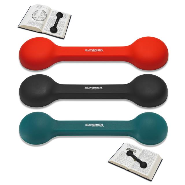 【中古】 グリーン，ブラック Superior Essentials ブックマーク/重量ページホルダー 3個セット グリーン ブラック クリア 本を広げて固定 (グリーン，ブラック)の通販は