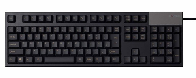 【中古】 東プレ REALFORCE S R2 日本語108配列 静電容量無接点方式 USBキーボード 静音モデル 荷重45g レーザー刻印 かな表記なし ブラ