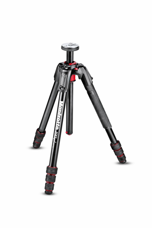 【中古】 耐荷重7?s_アルミ三脚_単品 マンフロット(Manfrotto) 190go! M-lock アルミニウム三脚4段 ブラック MT190GOA4