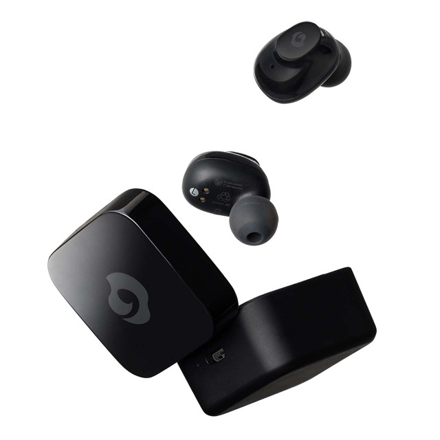 中古】 ブラック Sound Air TW-5000 完全ワイヤレスイヤホン Bluetooth対応 / マイク搭載 / 充電ケース付 /