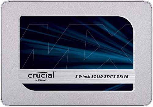 【中古】 1000GB(1TB)_スタンダード(SATA)MX500シリーズ Crucial SSD 1000GB MX500 内蔵2.5インチ 7mm MX500 (9.5mmスペーサー付属) 5年