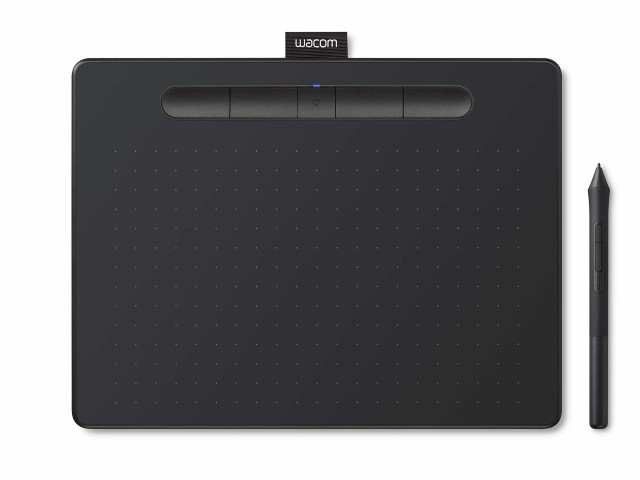 【中古】 ブラック_M_ワイヤレス_単品 ワコム ペンタブレット Wacom Intuos Mediumワイヤレス クリスタ付き 黒 Androidにも対応 データ特