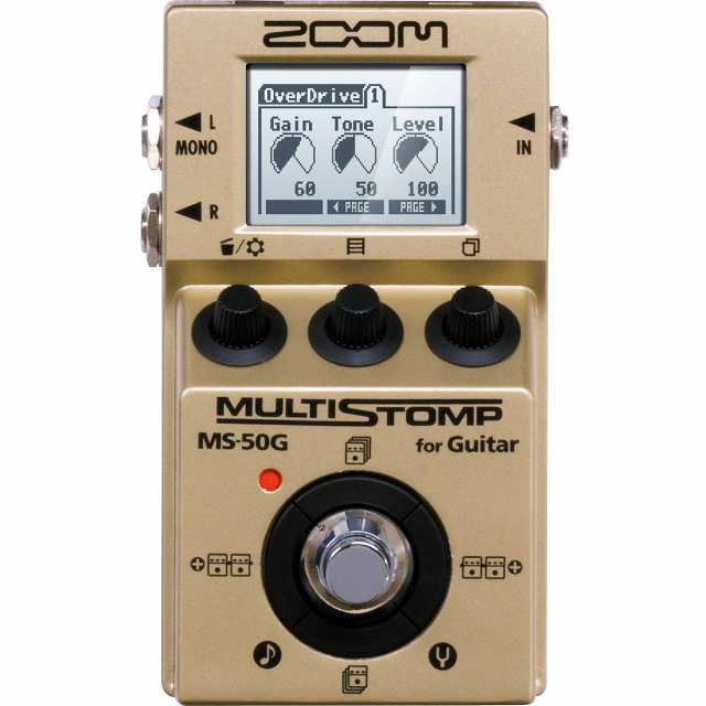 【中古】 ZOOM/MS-50G-I MultiStomp Guitar Pedal Gold Limited