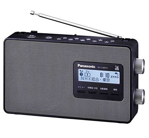 【中古】 パナソニック ラジオ FM/AM/ワンセグTV音声 3バンド ワイドFM対応 ブラック RF-U180TV-K