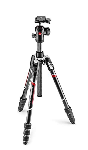 【中古】 単品 ヴァイテックイメージング Manfrotto 三脚 Befreeアドバンス カーボン 4段 自由雲台 T三脚キット ブラック全伸高150cm /