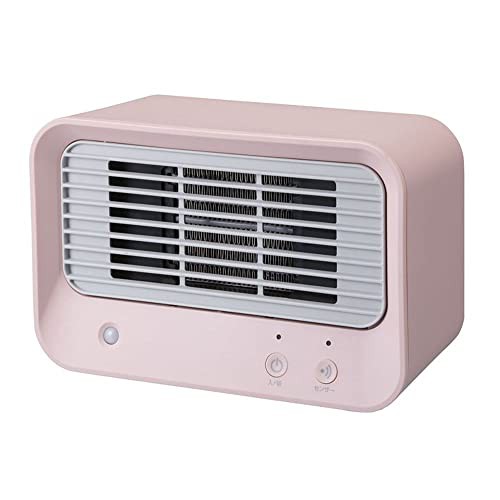 【中古】 ピンク_セラミックヒーター スリーアップ 人感センサー付 600W 暖房器具 ミニ セラミックヒーター ピンクベージュ CH-T1832PK