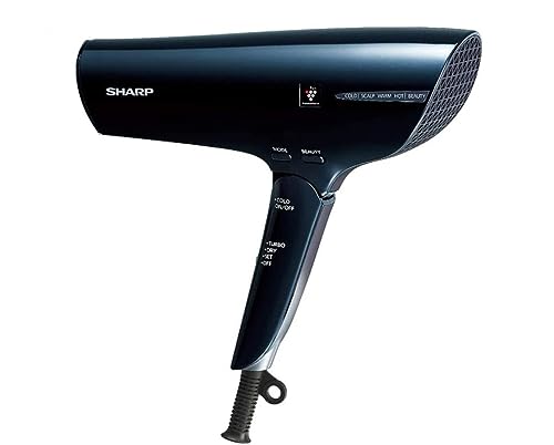 【中古】 ミッドナイトブラック シャープ ドライヤー プラズマクラスター 搭載 スカルプエステ ブラック IB-JX9K-B