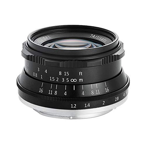 【中古】 キヤノンEF-Mマウント_ブラック 七工匠 7artisans 3512MB 35mm F1.2 EF-M EOS-M レンズ