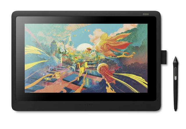 【中古】 15.6インチ Cintiq 16 FHD ワコム 液タブ 液晶ペンタブレット Wacom Cintiq 16 FHD ブラック オリジナルカスタムブラシセット DTK1660K1Dの通販は 51,475円