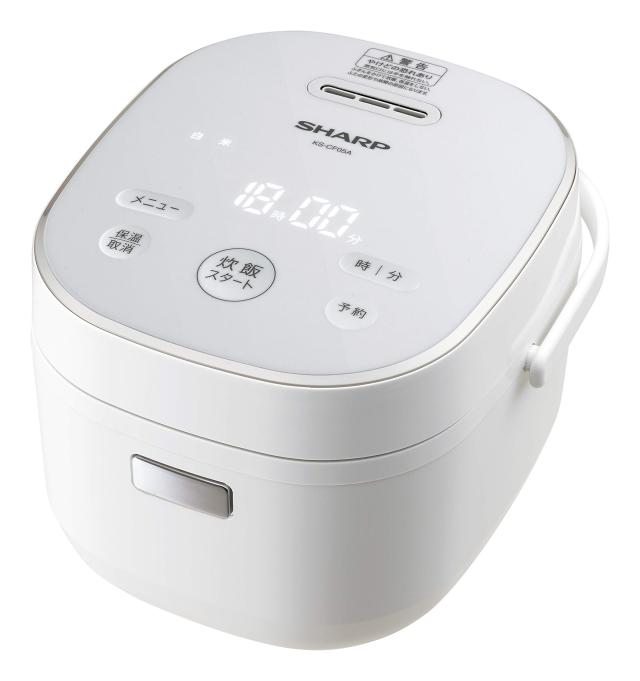 【中古】 ホワイト シャープ パン調理機能付 ジャー炊飯器 3合炊き ホワイト KS-CF05A-Wの通販は