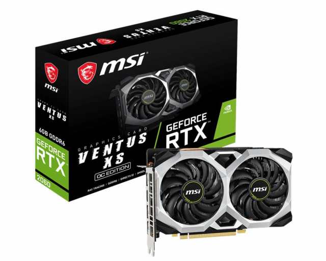 【中古】 RTX 2060 VENTUS XS 6G OC MSI GeForce RTX 2060 VENTUS XS 6G OC グラフィックスカード [国内正規流通品]