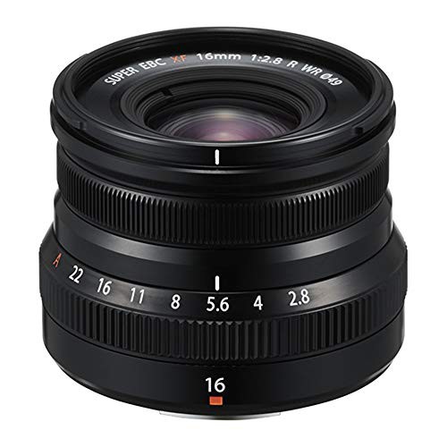 【中古】 Fujifilm Fujinon XF16mmF2.8 R WRレンズ - ブラック。