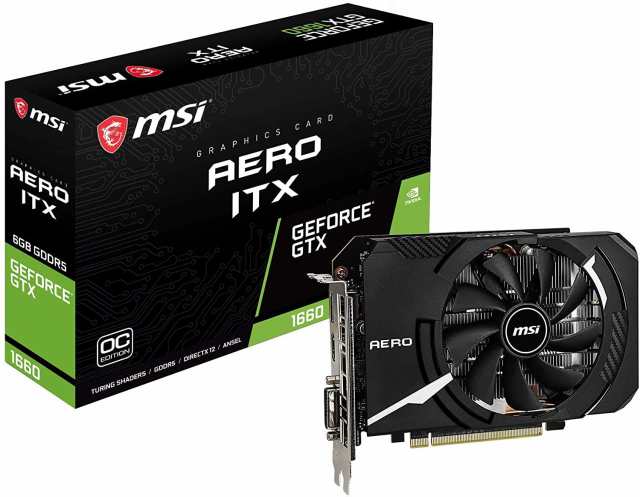 【中古】 MSI GeForce GTX 1660 AERO ITX 6G OC グラフィックスボード VD6919