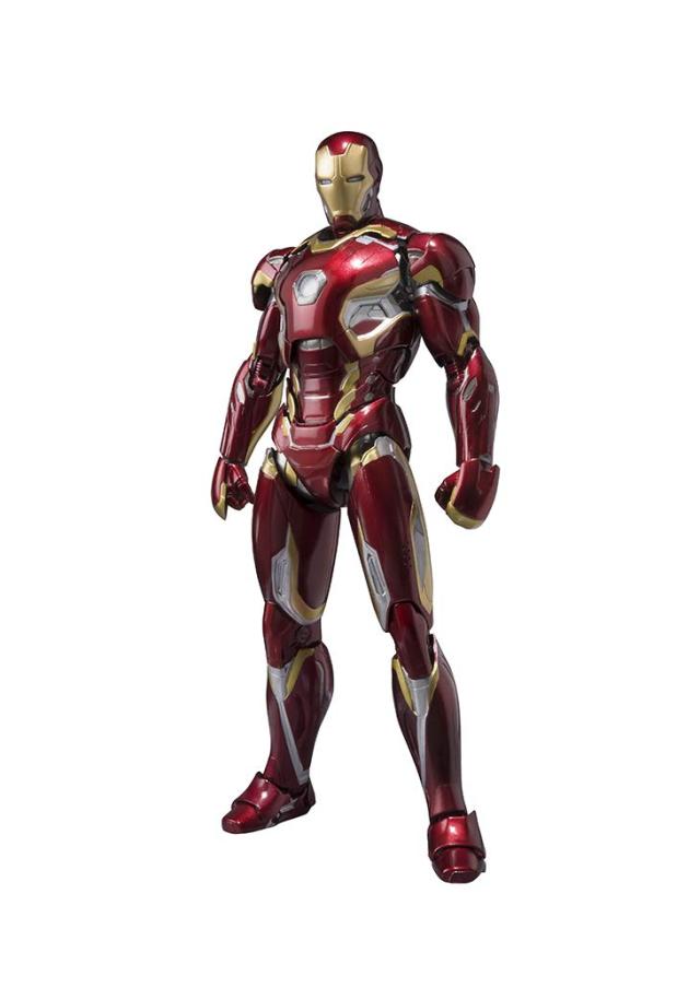 【中古】 S.H.フィギュアーツ アベンジャーズ アイアンマン マーク45 約155mm ABS＆PVC＆ダイキャスト製 塗装済み可動フィギュアの通販は
