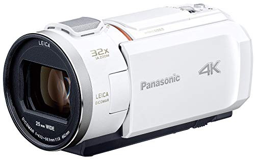 【中古】 ホワイト_旧2019年モデル (ホワイト)_単品 パナソニック 4K ビデオカメラ VX2M 64GB 光学24倍ズーム ピュアホワイト HC-VX2M-W