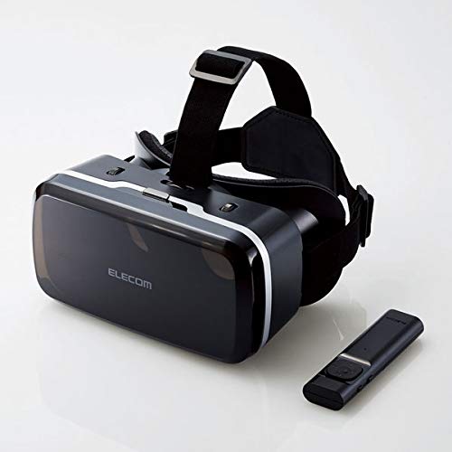 【中古】 2)単体+VRコントローラーセット_単品 エレコム VRゴーグル VRグラス 目幅・ピント調節可能 VRコントローラー付き Bluetooth DMM動画専用(iOs) メガネ対応 ブラック VRG-M01RBKの通販は 9,624円