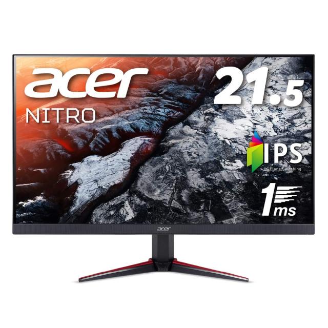 【中古】 Acer ゲーミングモニター ディスプレイ Nitro 21.5インチ VG220Qbmiifx IPS 1ms(VRB) 75Hz FPS向き フルHD FreeSync フレームレス HDMIx2 スピーカー内蔵 ブルーライト軽減の通販は