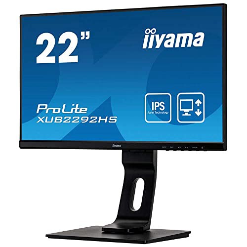 【中古】 マウスコンピューター iiyama モニター ディスプレイ XUB2292HS-B1(21.5型/1920×1080/IPS方式ノングレア/狭額縁フレームレス/