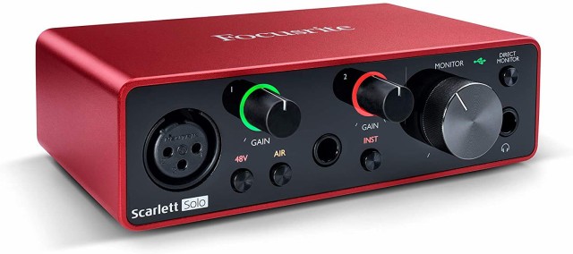 【中古】 Scarlett Solo Focusrite フォーカスライト オーディオインターフェース 2イン/2アウト 24bit/192kHz Scarlett Solo (3rd Gen)