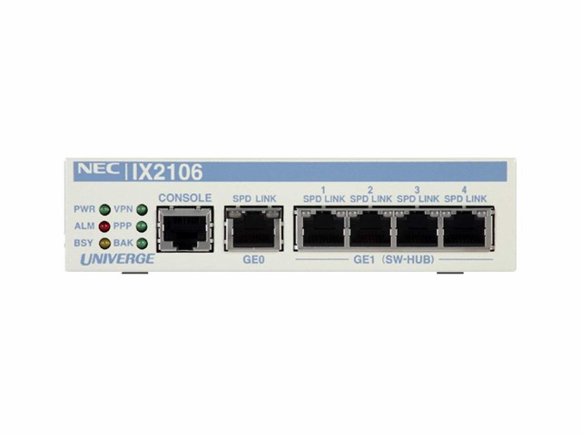 【中古】 NEC BE117769 5年 VPN対応高速アクセスルータ UNIVERGE IX2106