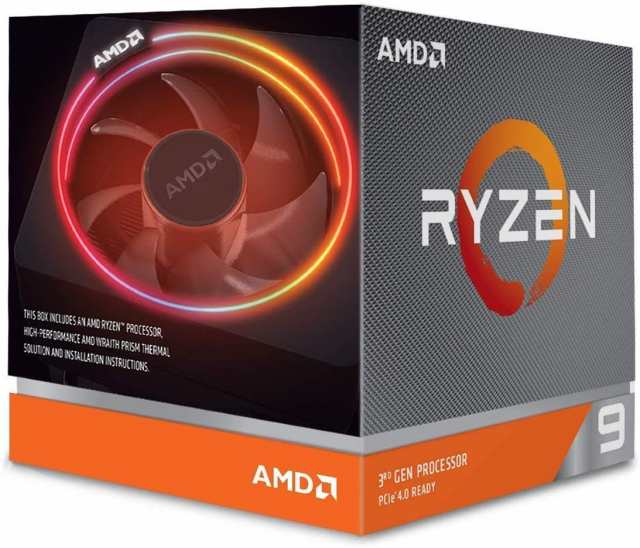 【中古】 AMD Ryzen 9 3900X with Wraith Prism cooler 3.8GHz 12コア / 24スレッド 70MB 105W 100-100000023BOX [並行輸入品]