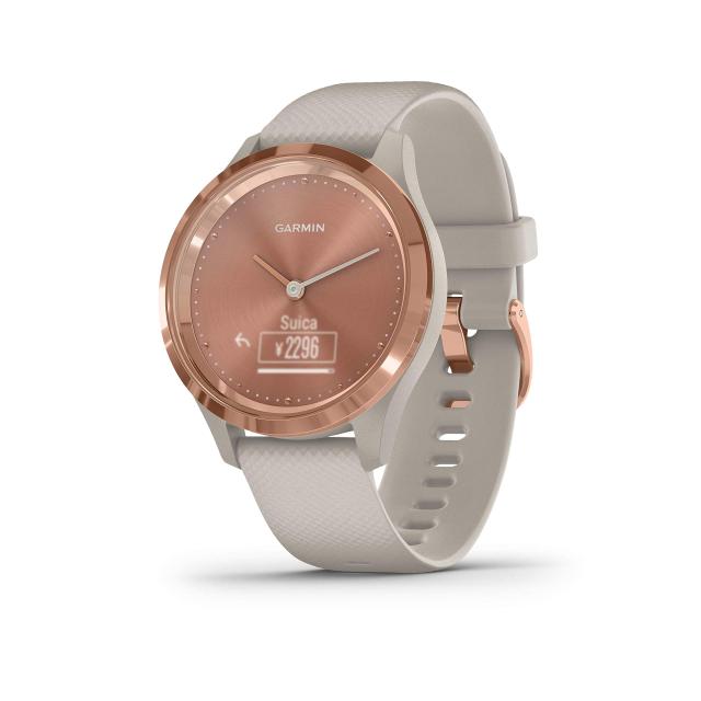 【中古】 ライトサンド/ローズゴールド GARMIN vivomove 3S 心拍計 Light Sand / Rose Gold 010-02238-72の通販は
