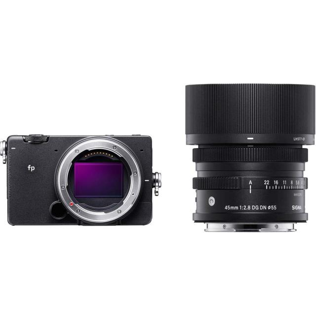 【中古】 45mm レンズキット_単品 シグマ(Sigma) SIGMA フルサイズミラーレス一眼カメラ fp ＆ 45mm F2.8 DG DN kit ブラック 937317の通販は 153,510円