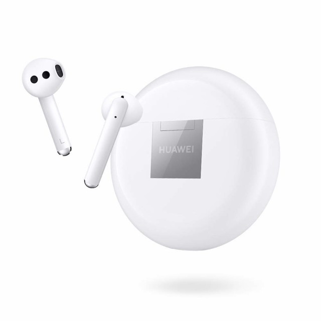 【中古】 ホワイト HUAWEI ノイズキャンセリング完全ワイヤレスイヤホン FREEBUDS 3/セラミックホワイト【日本品】