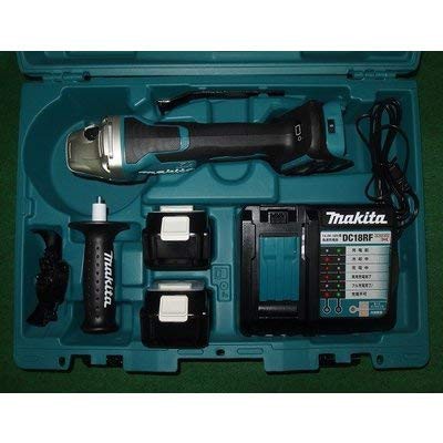 【中古】 マキタ(Makita) １００ミリ充電式ディスクグラインダ 18V6Ah バッテリ2本・充電器・ケース付 GA418DRGX