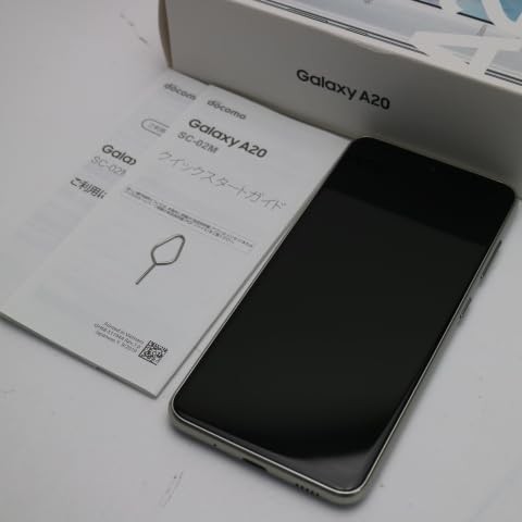 【中古】 docomo Galaxy A20 SC-02M ホワイト White 白ロム