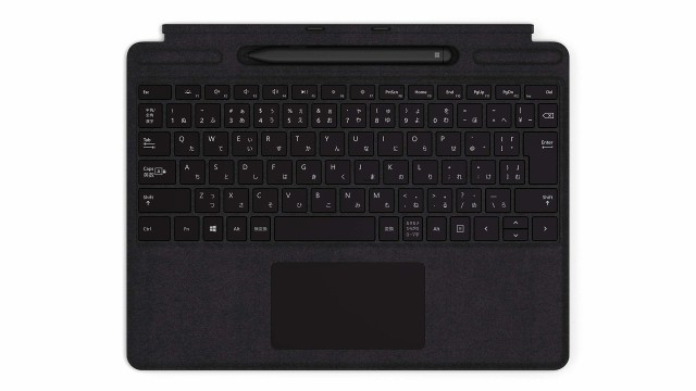 【中古】 マイクロソフト Surface Pro X Signature キーボード スリム ペン付き/ブラック QSW-00019