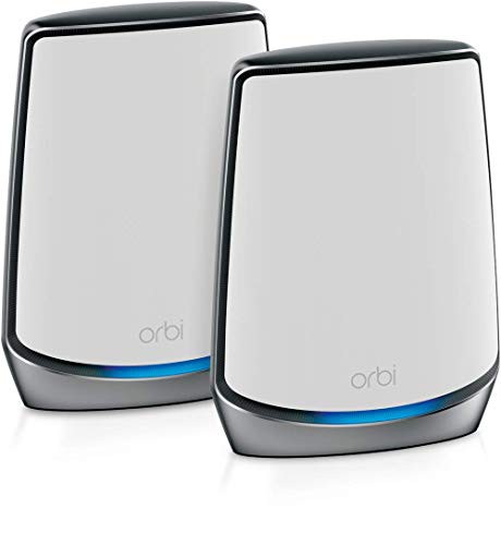 【中古】 AX6000 2台セット 【350?uカバー】 NETGEAR Orbi WiFi6 メッシュWiFi AX6000 2台セット 無線LAN ルーター 11ax トライバンド RB