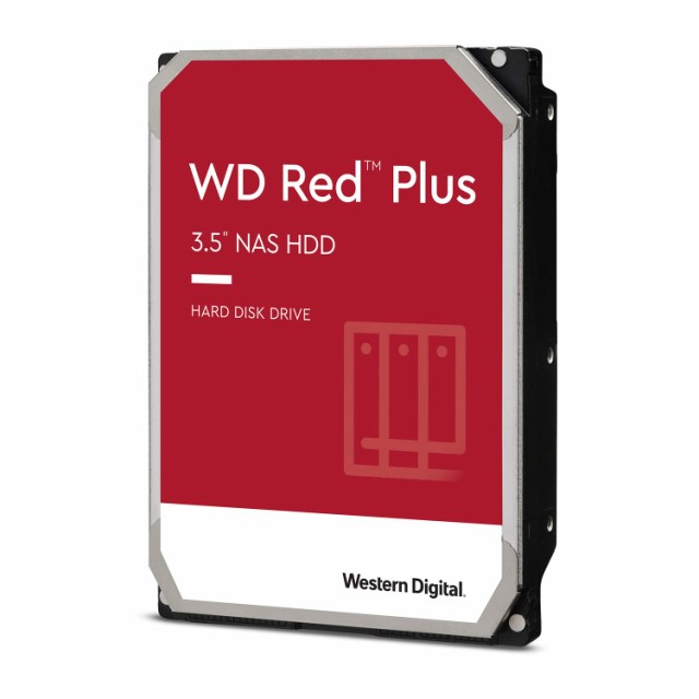 【中古】 10TB_WD Red Plus Western Digital HDD 10TB WD Red Plus NAS RAID (CMR) 3.5インチ 内蔵HDD WD101EFAX-EC 【国内品】