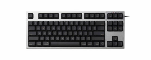 【中古】 R2TLSA-US3M-BK(シルバー/黒) REALFORCE TKL for Mac 英語86配