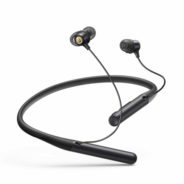 【中古】 ブラック Anker Soundcore Life U2（ワイヤレスイヤホン Bluetooth5.0）【IPX7防水規格 / 最大24時間音楽再生 / グラフェンドラ