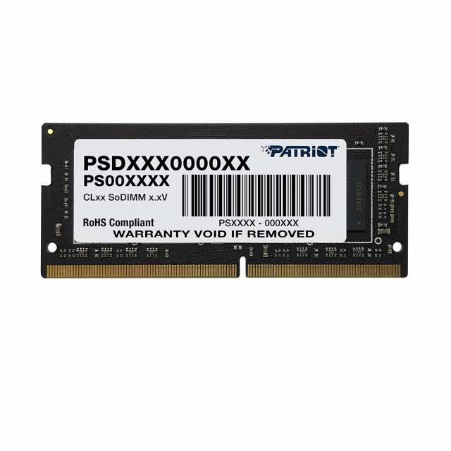 【中古】 32GB PATRIOT パトリオットメモリ ノートパソコン用メモリ SODIMM DDR4 3200MHz PC4-25600 32GB CL22 PSD432G32002S