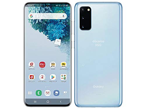 【中古】 au_ブルー_128.0 GB docomo Galaxy S20 5G SC-51A SIMロック解除済 クラウドブルー