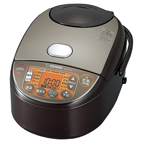 【中古】 5.5合_高火力で炊き上げるIH炊飯ジャー 象印マホービン(ZOJIRUSHI) 炊飯器 5.5合 極め炊き IHタイプ 日本製 保温30時間 ブラウ