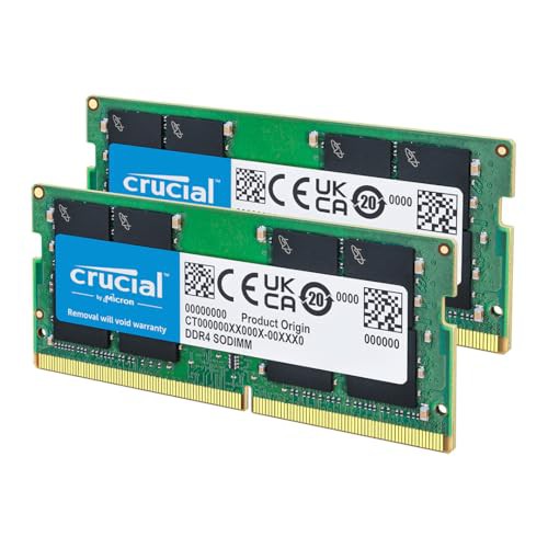 【中古】 Crucial ノートPC用増設メモリ 32GB(16GBx2枚) DDR4 3200MT/s(PC4-25600) CL22 SODIMM 260pin CT2K16G4SFRA32A