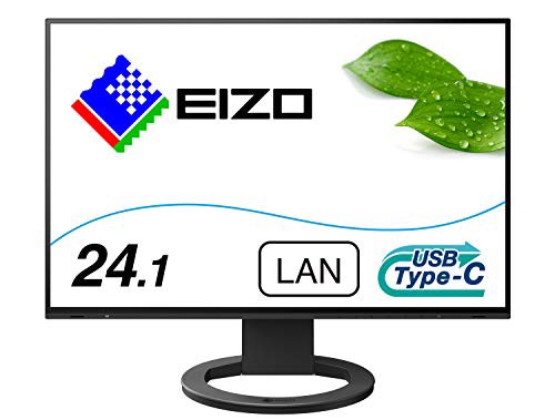 【中古】 ブラック EIZO FlexScan EV2495-BK （24.1型/1920×1200/フレームレスモニター/アンチグレアIPS/疲れ目軽減/ブラック）