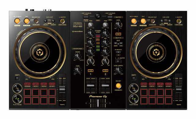 【中古】 Pioneer DJ パフォーマンスDJコントローラー DDJ-400-N（限定ゴールドモデル）