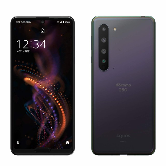 【中古】 ブラック AQUOS R docomo 5G SH-51A 本体 (黒)