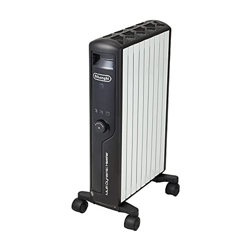 【中古】 De'Longhi (デロンギ) マルチダイナミックヒーター MDHU12-BK 電気ヒーター ゼロ風暖房 節電 直感操作クリックノブ リモコン付