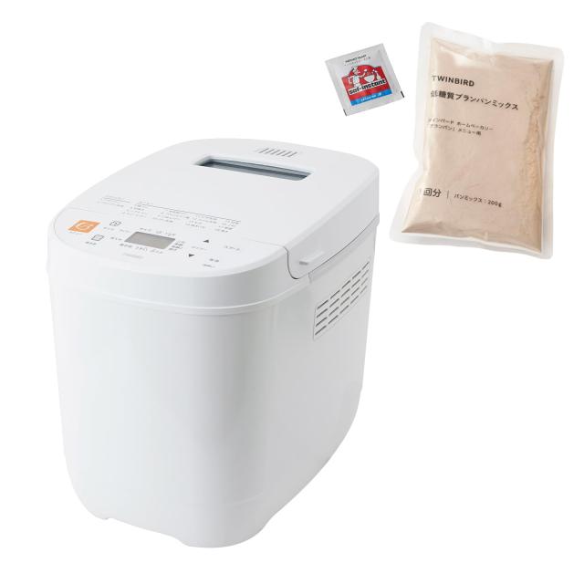 【中古】 ツインバード 燕三条 Take bran! ブランパンメーカー ホームベーカリー1斤・1.5斤対応 18メニュー搭載 パンミックス レシピブック付 低糖質【】ホワイト PY-5636Wの通販は