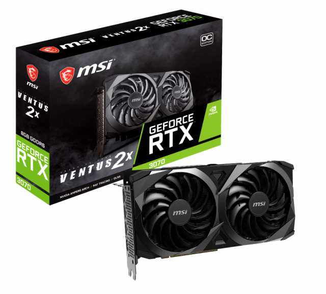 【中古】 MSI GeForce RTX 3070 VENTUS 2X OC グラフィックスボード VD7419