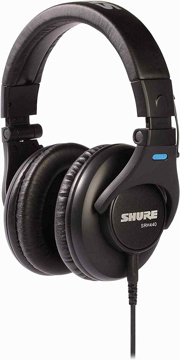 【中古】 【旧バージョン】 -BK-A SHURE シュア プロフェッショナル・スタジオ・ヘッドホン / SRH440-BK-A ブラック : 密閉型 折りたたみ