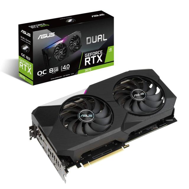 中古】 ASUS NVIDIA GeForce RTX 3070 搭載 デュアルファンモデル 8G 