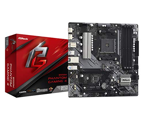 【中古】 Micro ATX_B550M Phantom Gaming 4_単品 ASRock AMD Ryzen5000シリーズ(Soket AM4)対応 B550チップセット搭載 MicroATX マザーボード【国内品】B550M Phantom Gaming 4の通販は 30,352円
